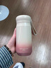 GULOO女生保溫杯高顏值茶水分離直飲杯子學(xué)生簡(jiǎn)約316不銹鋼便攜水杯 粉色 410ml 曬單實(shí)拍圖