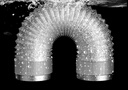 沐唯（muvi）衛(wèi)生間排氣扇排風(fēng)扇煙道浴霸管道通風(fēng)管100mm直徑鋁箔排煙管2米 曬單實(shí)拍圖