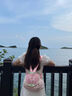 乖可愛(ài)雙肩包女小背包旅行輕便女生夏日多巴胺撞色學(xué)生芭樂(lè )可愛(ài)小書(shū)包 粉色 曬單實(shí)拍圖