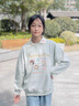 WVD美國品牌恤春秋裝2025新款兒童上衣加絨春季大童加厚打底衫童裝衣藍色120 CM 曬單實(shí)拍圖