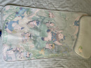 寶寶抑菌涼席幼兒園悠夢樂園冰絲涼席56*100CM+冰絲枕30×55CM 曬單實拍圖