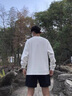 羅蒙100%純棉長(cháng)袖t恤男春秋季新款圓領(lǐng)上衣服中年商務(wù)休閑體恤打底衫 曬單實(shí)拍圖