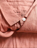 無(wú)印良品（MUJI）女式 漢麻水洗長(cháng)袖襯衫連衣裙 女裝裙子長(cháng)裙25年夏季寬松BC2N5A5S 粉紅色 M （160/84A） 曬單實(shí)拍圖