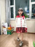 G.DUCKKIDS女童秋冬裙子過年套裝2025新款兒童百褶裙女孩大童學(xué)院風(fēng)新年衣服 套裝【米毛衣+紅裙子】 130 cm 曬單實拍圖