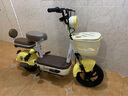 永久電動(dòng)車(chē)成人代步車(chē)電瓶車(chē)小型親子雙人女士踏板車(chē)新國標電動(dòng)自行車(chē)男女士電動(dòng)車(chē)長(cháng)續航電瓶車(chē) 芝士黃 配黑聚王14A-助力續航約50公里 曬單實(shí)拍圖