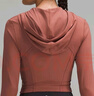 lululemon丨Waist-Seamed Nulu? 女士腰部縫線(xiàn)拉鏈連帽衫 LW3HOES 古銅棕 S /6 曬單實(shí)拍圖