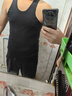浪莎男士背心純棉打底衫薄款100%棉運動(dòng)無(wú)袖汗衫圓領(lǐng)彈力跨欄背心 曬單實(shí)拍圖