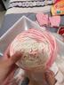 途尊圍巾毛線(xiàn)手工diy彩虹糖豆豆毛線(xiàn)鉤編織針材料包冬季女生針織圍脖 彩虹糖紫藍漸變【2團+竹針+禮袋】 曬單實(shí)拍圖