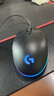 羅技（G）G102第二代游戲鼠標(biāo) RGB流光燈效鼠標(biāo) 輕量化  游戲級(jí)8000DPI傳感器 黑色 200-8000DPI 曬單實(shí)拍圖