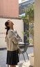 SNYDER WEAR小個(gè)子外套針織開(kāi)衫女秋季2025新款深秋初冬軟糯毛衣外套上衣女款 灰色 S 推薦80-95斤 曬單實(shí)拍圖