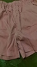 紀(jì)柏短褲夏季女2025新款女士短褲夏季外穿高檔運(yùn)動短褲女薄款寬松女褲 梅子色（顏色偏深） XL 【115-130斤 接近卡碼拍大一號 曬單實(shí)拍圖