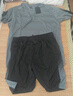 艾倫伯頓運動(dòng)套裝男速干衣夏季跑步短袖健身衣服冰絲t恤短褲羽毛球訓練服 黑綠【冰絲 速干 運動(dòng)】 3XL 【160-175斤】 曬單實(shí)拍圖