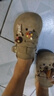 卓詩尼勃肯鞋女2025夏季新款ins卡通可愛洞洞鞋軟底復(fù)古平底包頭半拖鞋 米/杏 37 曬單實拍圖