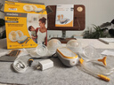 美德樂（Medela）吸奶器電動可穿戴式變頻一體支持藍牙小程序雙邊吸奶器享韻免手扶 曬單實拍圖