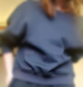 維艾諾絲琴艾諾絲女裝2025秋季新品款斜肩休閑寬松衛(wèi)衣上衣女 暮色藍 S 曬單實拍圖