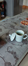 龍泉青瓷茶杯辦公杯陶瓷茶具家用喝茶杯純手工泡茶杯帶柄杯子普洱茶杯水杯 哥窯做線(xiàn)粉青-禮盒裝 曬單實(shí)拍圖