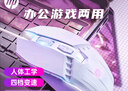 惠普（HP） 游戲鼠標(biāo)有線USB靜音宏機(jī)械電競(jìng)筆記本臺(tái)式機(jī)電腦辦公通用鍵鼠套裝 M1白色有聲 曬單實(shí)拍圖