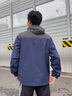 National Geographic國家地理25秋新品奧斯丁男女同款休閑連帽夾克外套 靛青色INDIGO L 曬單實(shí)拍圖
