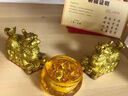 繽越黃銅貔貅擺件公母銅貔貅一對(duì)小號(hào)水晶聚寶盆套裝客廳辦公室裝飾品 曬單實(shí)拍圖