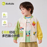 嘟嘟家兒童外套時(shí)髦秋裝男童棒球服卡通上衣女童衣服洋氣秋季寶寶童裝潮 粉色 90 曬單實(shí)拍圖