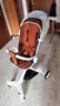 看寶貝（lookbaby）高景觀(guān)嬰兒車(chē)0-6歲用折疊可坐可躺嬰兒推車(chē)遛娃神器溜娃神器 摩卡棕|可坐可躺+折疊+禮包 曬單實(shí)拍圖