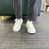 森馬男鞋秋季潮流百搭休閑板鞋男士運動(dòng)增高真皮輕奢經(jīng)典小白潮鞋冬季 茶綠 43 曬單實(shí)拍圖