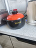 炊大皇  COOKER KING 大容量砂鍋燉鍋家用耐高溫陶土沙鍋明火燃?xì)馓胀领抑笾囔沂?【燒裂換新】適合5-6人 3.5L 曬單實(shí)拍圖