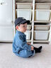 G·DUCK KIDS嬰兒衣服春秋季男寶寶牛仔連體衣春裝洋氣韓版嬰幼兒早春外出爬服 牛仔爬服 66cm 曬單實(shí)拍圖