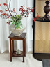 小匠材實(shí)木中式花臺(tái)陽(yáng)臺(tái)架子中古風(fēng)置物架落地式裝飾擺件客廳多層花架子 曬單實(shí)拍圖
