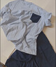 京東京造10A抗菌純棉睡衣男短袖套裝25春夏情侶家居服藍(lán)XL 曬單實(shí)拍圖