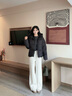 森馬（Semir）輕松|羽絨服女冬90絨子三防花苞帽插肩袖2025面包服109725113028 曬單實(shí)拍圖