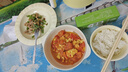 奶fufu陶瓷釉下彩雙耳碗一人食家用餐具套裝帶勺筷宿舍泡面沙拉碗 【4件套】雙耳碗+飯碗+勺+筷 曬單實(shí)拍圖