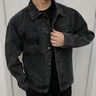 皮爾卡丹（pierre cardin）休閑牛仔外套男春秋季男裝牛仔衣服潮牌新款上衣2025春裝帥氣夾克 1139【刺繡】灰色 3XL 【建議160-180斤】 曬單實(shí)拍圖