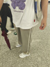 森馬（Semir）【大促福袋】休閑褲男女簡(jiǎn)約百搭長(cháng)褲夏季運動(dòng)風(fēng)潮流褲子 女-I款卡其【撞色闊腿褲】 L 曬單實(shí)拍圖