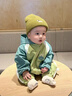 迪士尼（Disney）嬰兒衣服連帽連體衣開(kāi)春秋季裝款男女寶寶超萌洋氣外出哈衣 綠色 90cm 曬單實(shí)拍圖