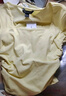 UR秋季新款女裝曠野美拉德褶皺修身套頭短袖T恤UWM440004 米黃 M 曬單實(shí)拍圖