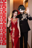 皮爾卡丹（pierre cardin）新郎中山裝2025年新款男士結婚禮服中式訂婚接親西服套裝男款修身 A款(含褲子) XL 曬單實(shí)拍圖