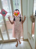 迪士尼女童連衣裙兒童裙子國(guó)風(fēng)漢服夏季新中式中大童公主裙DQ080紫色150 曬單實(shí)拍圖