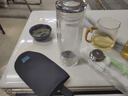水宜生玻璃杯雙層水杯男茶杯高檔商務(wù)泡茶杯辦公杯水晶杯透明車載水杯 【水晶玻璃杯弱堿版】 380ml 曬單實(shí)拍圖