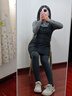 良人訪灰色打底褲女春秋外穿2025新款 深灰色 1條裝 2XL 曬單實拍圖