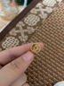 行金銀中黃金吊墜 五帝幣財神平安扣 DIY編織手繩手鏈生日禮物 送寶寶親戚 順治通寶 約1g 克重多退少補 曬單實拍圖