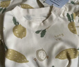 童泰（TONGTAI）嬰兒套裝春秋季純棉寶寶衣服兒童家居服內(nèi)衣上衣高腰褲子黃色90cm 曬單實拍圖