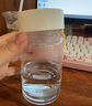 富光清然玻璃杯 高硼硅玻璃水杯子 女生便攜牛奶咖啡刻度茶杯330ml 曬單實(shí)拍圖
