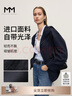 麥檬MM麥檬休閑運動寬松連帽短外套商場同款25秋冬新品5G8211651 深藏青5G8211651 （寬松闊版） XS （115斤以下） 曬單實拍圖