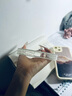 圣圖朗貝殼紋甜甜圈小兔適用iPhone15plus新款蘋果17Pro手機(jī)殼14Max珍珠手鏈13自帶鏡頭膜16全包12防摔套 貝殼紋-甜甜圈小兔單殼 iPhone 13 曬單實(shí)拍圖