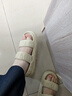 凡小如踩屎感軟底涼鞋女外穿女士一字帶涼鞋運動(dòng)涼拖鞋EVA厚底沙灘涼鞋 米色39-40 曬單實(shí)拍圖