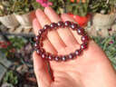 紀梵蒂 GEFIODEY原礦朱砂純度約99%手串女護身符男士本命年護身符正品佛珠手鏈 男女同款【原礦朱砂】-珠徑10mm 曬單實(shí)拍圖