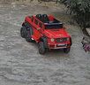 福兒寶（FUERBAO）奔馳授權(quán)兒童電動車六驅(qū)可坐大人遙控玩具車小孩寶寶雙人越野送禮 六驅(qū)軟胎紅+后備箱+雙皮座雙油門 曬單實拍圖
