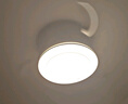 美的（Midea）風扇燈餐廳吊扇燈led臥室燈隱形扇葉遙控三防燈具熟睡風包安裝 曬單實拍圖