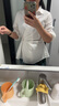 香影白色襯衫女2025秋季新款襯衣高級(jí)感職場(chǎng)v字翻領(lǐng)掐腰法式上衣 白色 M 160/84A/95-110斤 曬單實(shí)拍圖